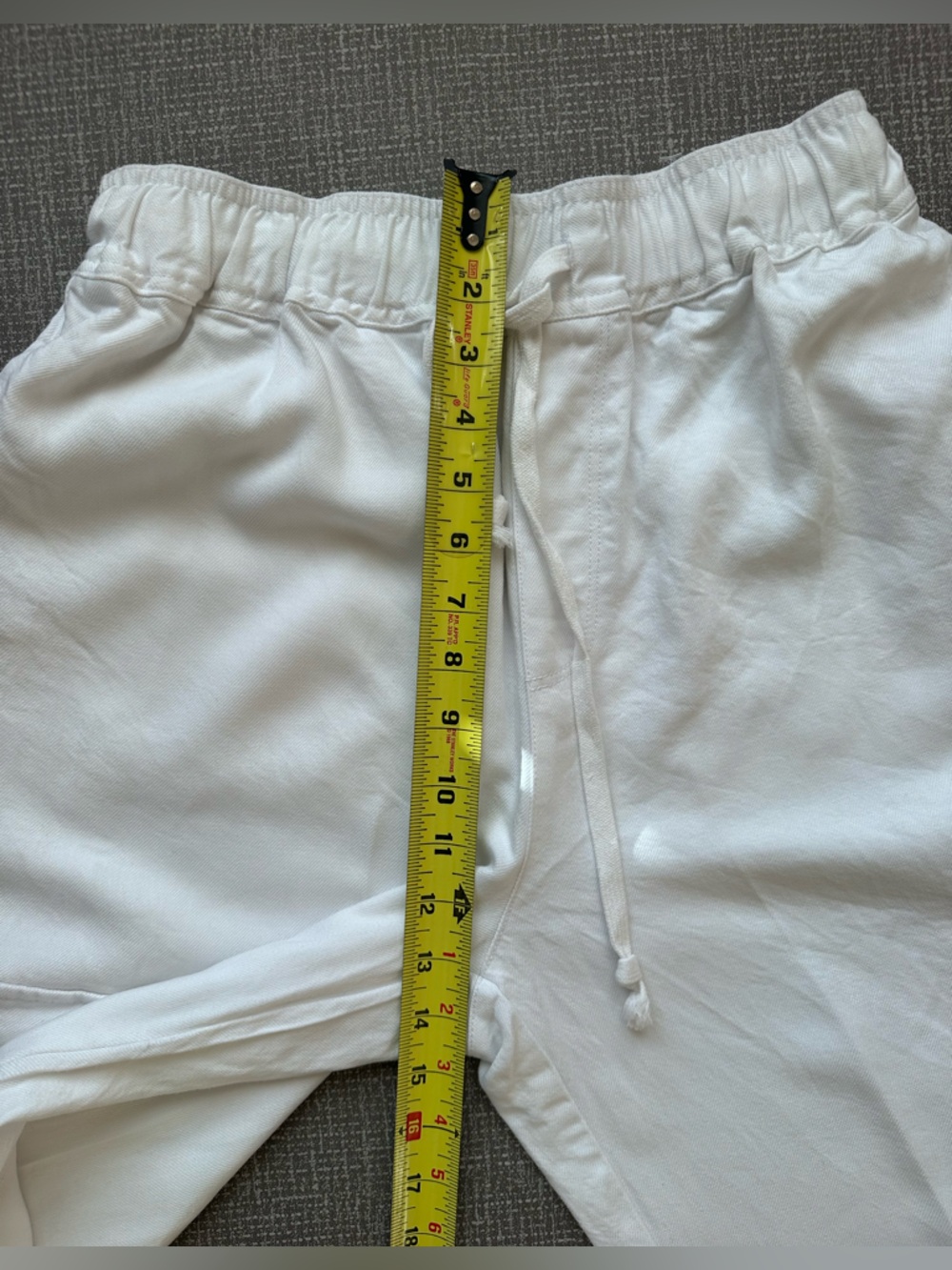 Velvet Heart White Tencel Linen Pull On Cargo Pants Medium Wide Leg Drawstring - Picture 4 of 15